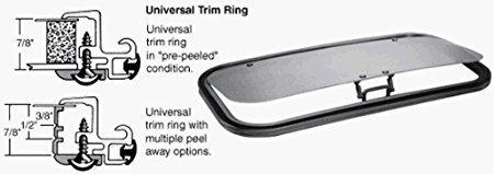 C.R. LAURENCE AP1530B5H CRL/SFC 15 x 30 AutoPort Sunroof Universal Trim Ring - Solar High Performance Glass