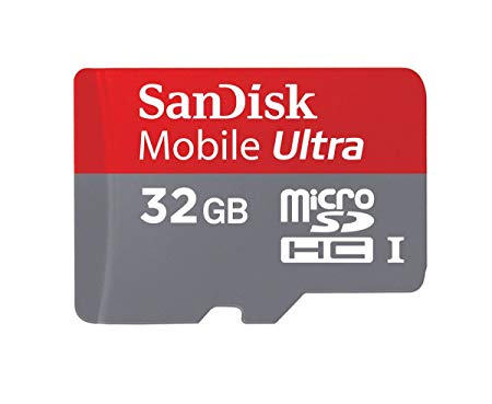 SanDisk Ultra 32 GB microSDHC Class 6 Memory Card 30MB/s with Adapter SDSDQY-032G-U46A