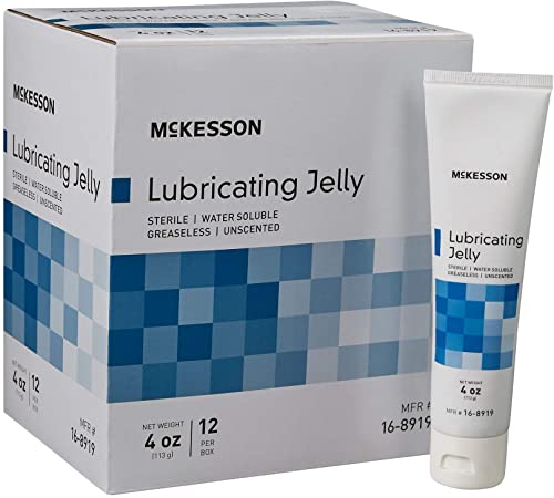 McKesson Lubricating Jelly Sterile 4 oz. Tube 12 per Box 16-8919