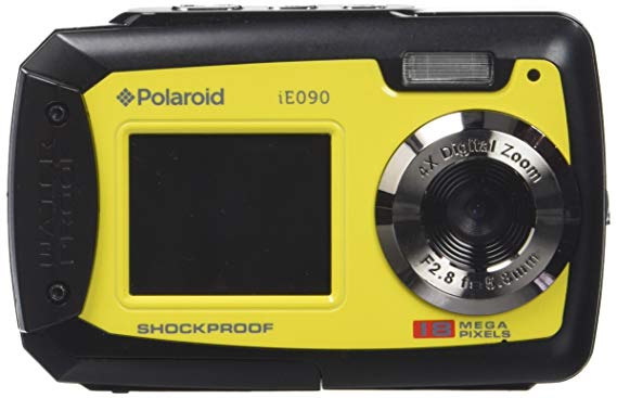 Polaroid iE090 Dual-Screen Waterproof Digital Camera (18 MegaPixel, 2.7 Inch Screen, 4x Digital Zoom)