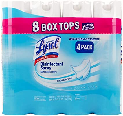 Lysol Spray Disinfectant 19oz - 4ct