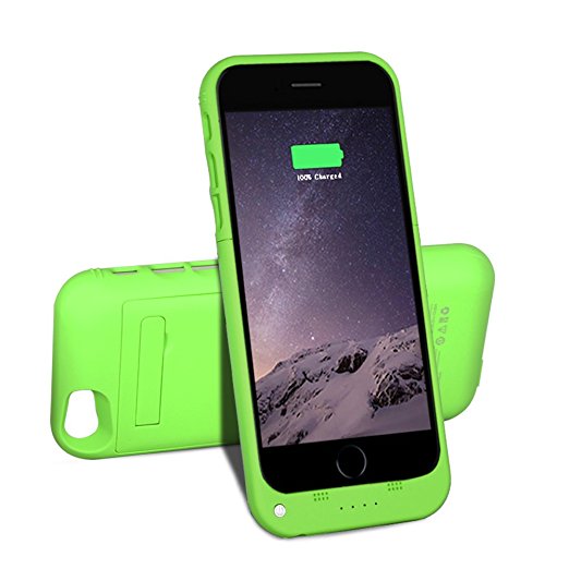 Btopllc Charger Case for iPhone 6 / 6s 3500mAh Power Bank Portable Charger 4.7 inch Charging Case Extended Battery Pack Power Cases for iPhone 6 iPhone 6s - Green 16