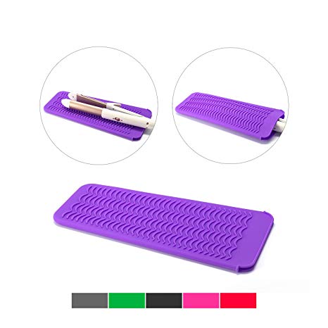 ZAXOP Resistant Silicone Mat Pouch for Flat Iron, Curling Iron,Hot Hair Tools