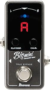 Ibanez BIGMINI Chromatic Guitar/Bass Pedal Tuner,Grey