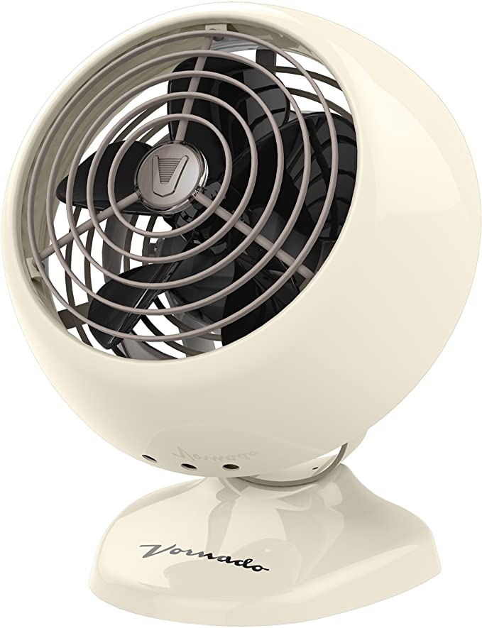 Vornado Vfan Mini Classic Personal Vintage Air Circulator Fan, Vintage White