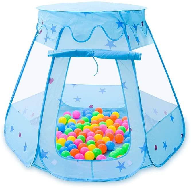 Natasa Ball Pit Kids Princess Play Tents Indoor and Outdoor pop up Play House Six-Sided Tent for Children