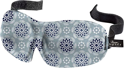 Bucky 40 Blinks No Pressure Eye Mask for Travel & Sleep, Starling Blue, One Size, Starling Blue, One Size, Casual