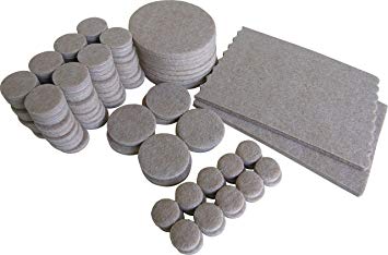 Shepherd Hardware 9839 Self-Adhesive Felt Furniture Pads, Assorted Sizes, 118-Pieces