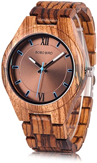 BOBO BIRD Special Design Mens Wooden Watches Sport Quartz Timepieces