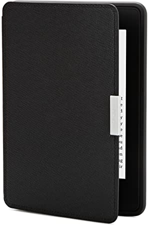 Amazon Kindle Paperwhite Leather Case, Onyx Black - fits all Paperwhite generations prior to 2018 (Will not fit All-new Paperwhite 10th generation)