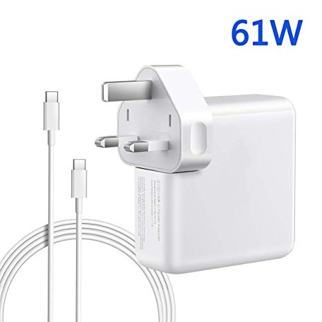 NETPER 61W USB C Power Adapter Compatible With Macbook Pro Air USB C Charger,13 inch 2016 late 2017 2018 With Type C Charge Cable (6.6ft/2m), replacement Charger for New Macbook Pro Charger