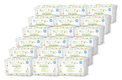 Babyganics Face, Hand & Baby Wipes, Fragrance Free, 1800 Count