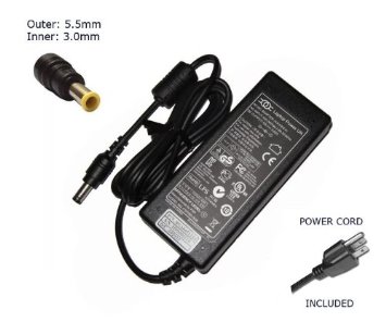 Laptop Notebook Charger for Samsung Np-r530-ja02us Np-r530 Np-r530-ja04us Np-r530ce Np-r530-jt01us Np-r540i Np-r540-ja02us Np-r540e Np-r540-jse1us Np-r580i Np-r580-jbb1us Np-r580i Np-r580-jbb2us Np-r580e Np-r580-jsb1us Adapter Adaptor Power Supply "Laptop Power" Branded (Power Cord Included)