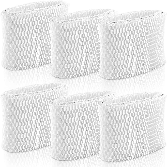 TOMOON WF2 Humidifier Filter Replacement for Vicks V3500 V3100 V3900 V3700 VEV320 Kaz 3020 & Re-Lion WA-8D Cool Mist Humidifiers,Pack of 6