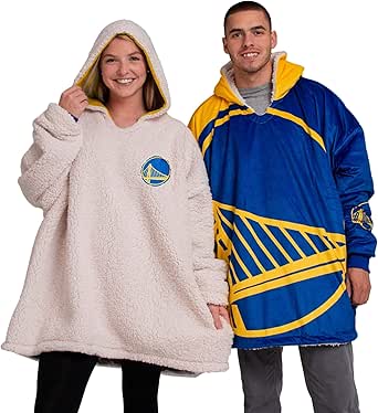 foco NBA unisex Reversible Oversized Sherpa Hoodie Sweatshirt Colorblock Hoodeez