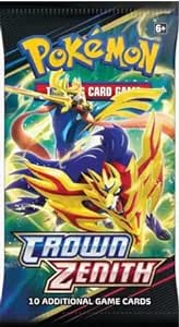 Pokemon TCG: Crown Zenith - Booster Pack (Single Booster Pack, 10 Cards)