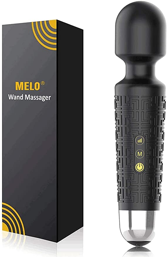Personal Wand Massager with Unique Design - Premium with 5 Speeds 20 Patterns - Cordless Powerful and Handheld - USB Rechargeable for Muscle Tension, Back, Neck Relief