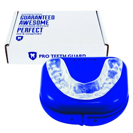 Custom Dental Night Guard for Teeth Grinding - Pro Teeth Guard. 365 Day 100% Money Back Guarantee. Size: Adult-Male.