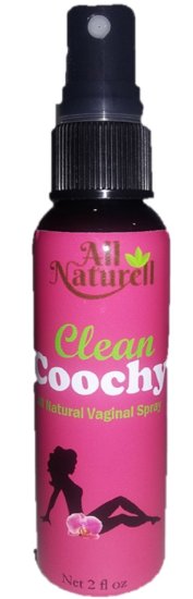Clean Coochy All Natural "On The Go" Feminine Spray -Immediate Intimate Odor Neutralizer - Eliminates & Blocks Odor Causing Bacteria Due to Vaginosis or Yeast Infection - Paraben and Fragrance Free