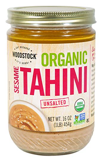 Woodstock Sesame Tahini, Organic, Unsalted, 16-Ounce