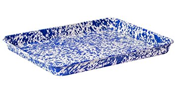 Enamelware Jelly Roll Tray - Blue Marble