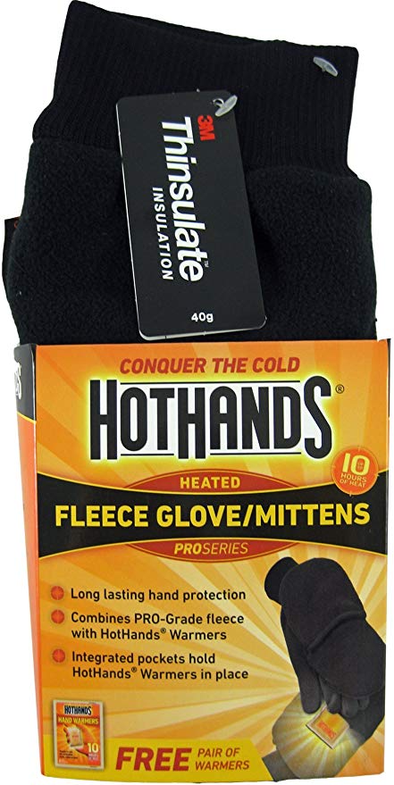 HotHands Heated Fleece Glove / Mittens