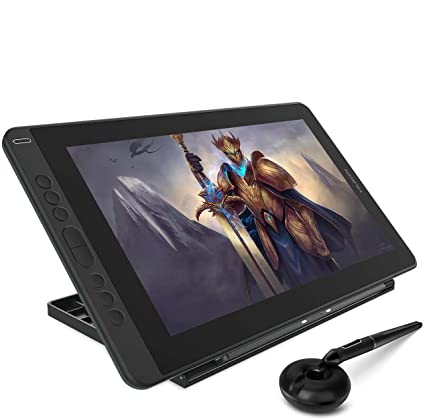 HUION Kamvas 13 2020 Graphics Drawing Tablet with Screen Pen Display Full Laminated Screen Battery-Free Stylus 8192 Pressure Sensitivity Tilt 8 Express Keys with Adjustable stand-13.3inch, Green