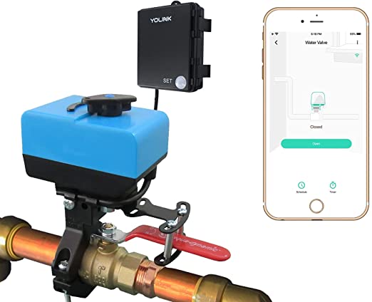 YoLink Smart Wireless Water Valve Controller, with Bulldog Valve Robot, Easy DIY Installation, LoRa 1/4 Mile Long-Range, Alexa/Google Assistant, IFTTT - YoLink Hub Required