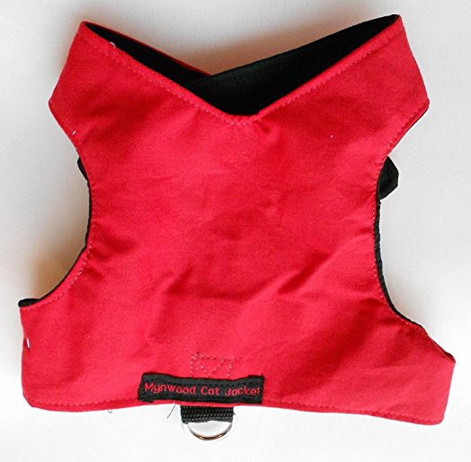 Mynwood Cat Jacket/Harness Red Adult Cat - Escape Proof