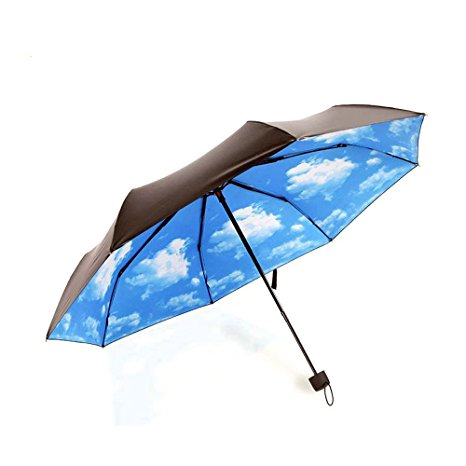 Owfeel Parasol Umbrella Sunblock UV(Ultraviolet) Block Protection Folding Compact Lightweight Umbrella