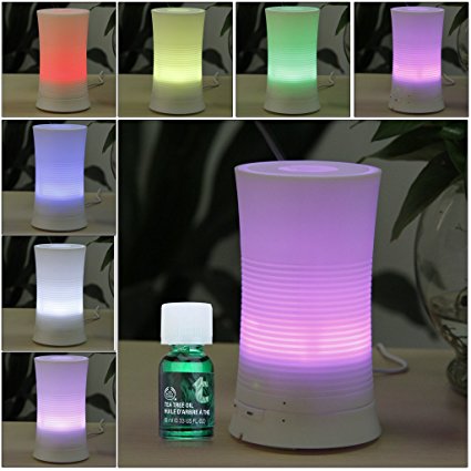 Excelvan DT-005 120ML Oil Aroma Diffuser Ultrasonic Humidifier Air Mist Aromatherapy Purifier LED Light - AUTO shut off