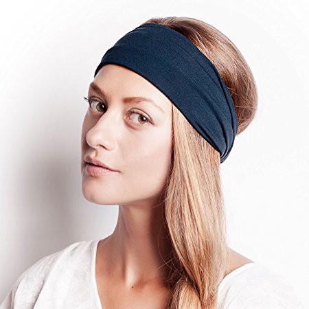 BLOM Original. Women's Headband for Yoga or Fashion, Workout or Travel. Happy Head Guarantee. Super Comfortable. Designer Style & Quality.