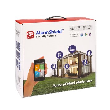 Oplink Connected CMPOPG2204OPL01 Alarm Shield Home Security System White