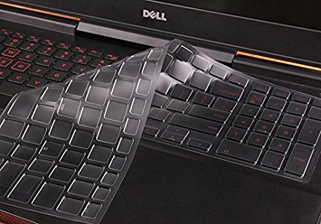 TPU Keyboard Cover for 15.6" Dell Inspiron 15 7559, Inspiron 15 3000 5000 Series i3541 3542 3543 3551 3552 3558 5545 5547 5548 5555 5558 5559, Inspiron 17 5000 Series 5748 5749 5755 5758 5759