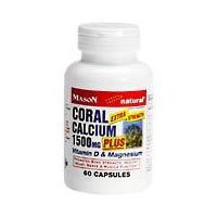 Mason Vitamins Coral Calcium 1500 mg Plus Capsules, 60 Count
