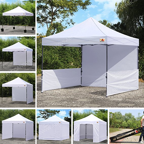 ABCCANOPY 10 x 10 Pop Up Canopy Commercial Event Canopy Market Stall Canopy Booth Outdoor Trade Show Booth With Wheeled Carry Bags