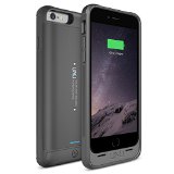 iPhone 6S Battery Case iPhone 6 Battery Case UNU AERO Wireless iPhone 6 Case wCharging Pad 47 InchesBlack1-YR Warranty -3000mAh Portable Charger External Juice Power BankMFI Apple Certified