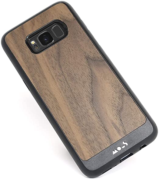 Mous - Protective Case for Samsung Galaxy S8 - Limitless 2.0 - Walnut - Screen Protector Included