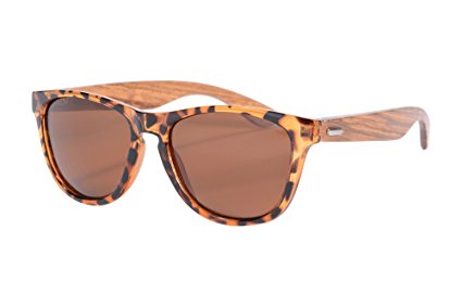 SHINU Wooden Sunglasses UV400 Colorful Flash Mirror Lens Wood Glasses Bamboo Sunglasses-Z6100