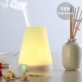Essential Oil DiffuserURPOWER Aromatherapy Diffuser100ML Humidifier with Timing Settings7 Color LED LightsZero NoiseWaterless Auto OffPortable for Baby RoomHome Bedroom Office SpaYoga