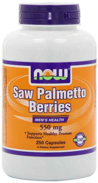 NOW Foods Saw Palmetto Berry 550mg, 250 Vcaps