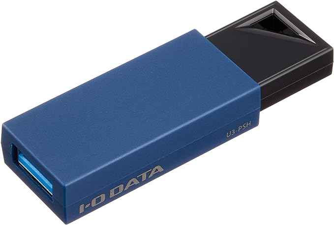 アイ・オー・データ I-O DATA ノック式USBメモリー 16GB U3-PSH16G/B USB 3.0/2.0対応/ブルー