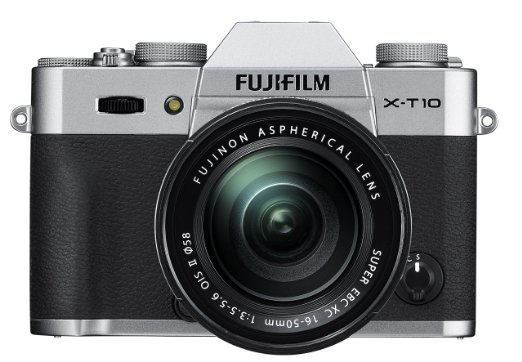 Fujifilm X-T10 Silver Mirrorless Digital Camera Kit with XC 16-50mm F35-56 OIS II Lens