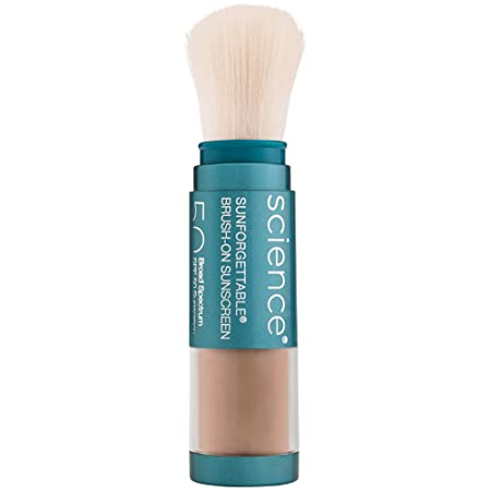 Colorescience Sunforgettable Mineral SPF 50 Sunscreen Brush, Deep, 0.21 oz.