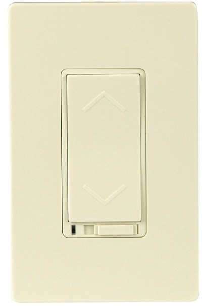 Enerwave ZW500D-LA Z-Wave Dimmer Switch In-Wall Wireless 120VAC 60Hz 500W Incandescent Dimmable LED and CFL W Two Free Wall Plates - Up to 100ft Range - Works as Repeater to Extend Range up to 100ft NEUTRAL WIRING REQUIRED Light Almond