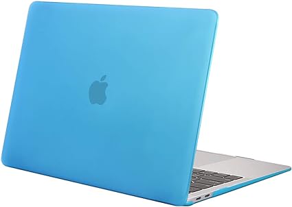 MOSISO Compatible with MacBook Air 13 inch Case 2022 2021 2020 2019 2018 Release M1 A2337 A2179 A1932 Retina Display Touch ID, Protective Plastic Hard Shell Case Cover, Aqua Blue