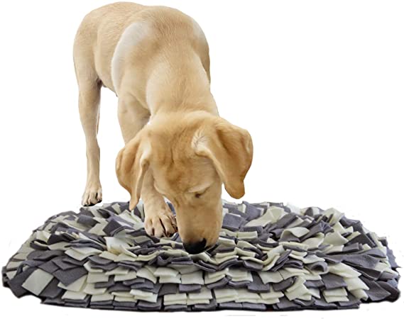 YINXUE Pet Snuffle Mat Durable Washable Dog Cat Slow Feeding Mat (22" x 16") Anti Slip Puzzle Blanket for Distracting Smell Training Foraging