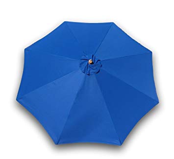 Formosa Covers 9ft Umbrella Replacement Canopy 8 Ribs in Royal Blue (Canopy Only)