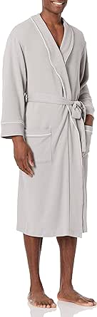 Amazon Essentials Men's Lightweight Waffle Robe (Available in Big & Tall)