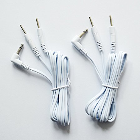 DC 3.5mm Electrode Wires Tens EMS Machine 4-pin Cables Standard Reusable 2.0 mm Plug in Long-life Massage Machine (4)